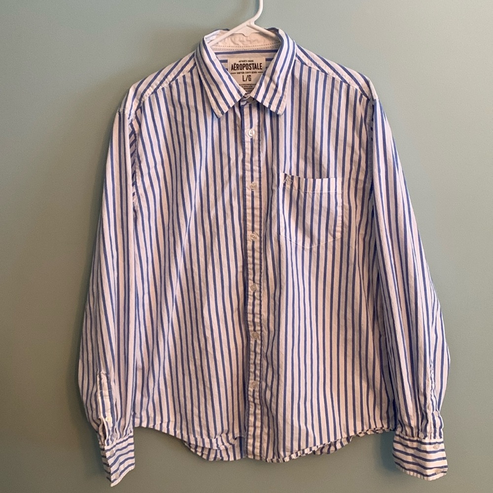 Mens, button down, Aeropostale shirt